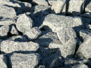 détail d'un agrégat pour gabion