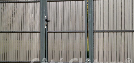 portillon de jardin et kit d'occultation