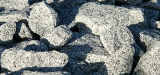 détail d'un agrégat pour gabions